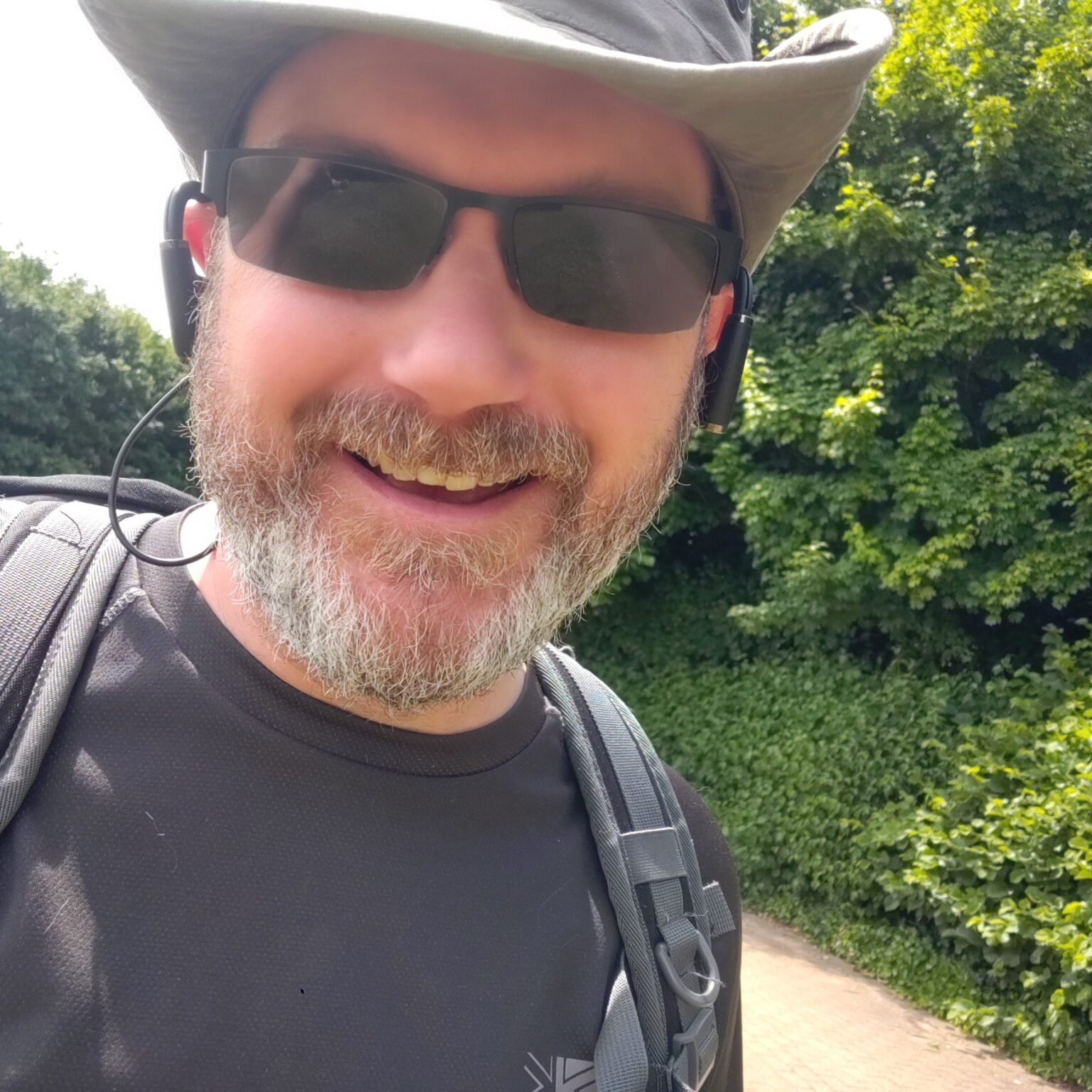 50daysofshades d21-i02 Days to form a habit. Steve Wells in hat and sunglasses